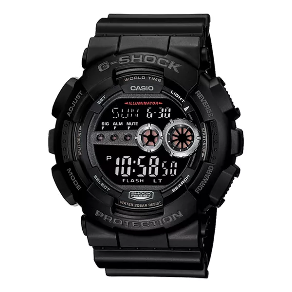 CASIO G-SHOCK A1000ブラックイルミネーター デジタル腕時計 Relógio G-Shock Digital Preto com Negativo GD-100-1BDR