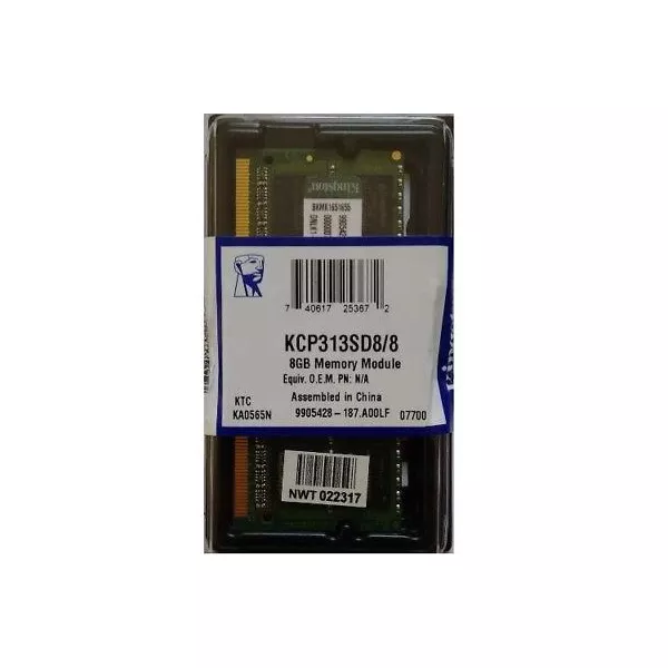 KCP313SD8/8 Memória Note Acer Apple HP Dell Lenovo Kingston 8GB DDR3 1333MHZ sodimm