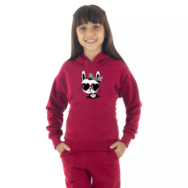 Moletom Canguru Infantil Menina Panda óc... - Benellys Loja Oficial