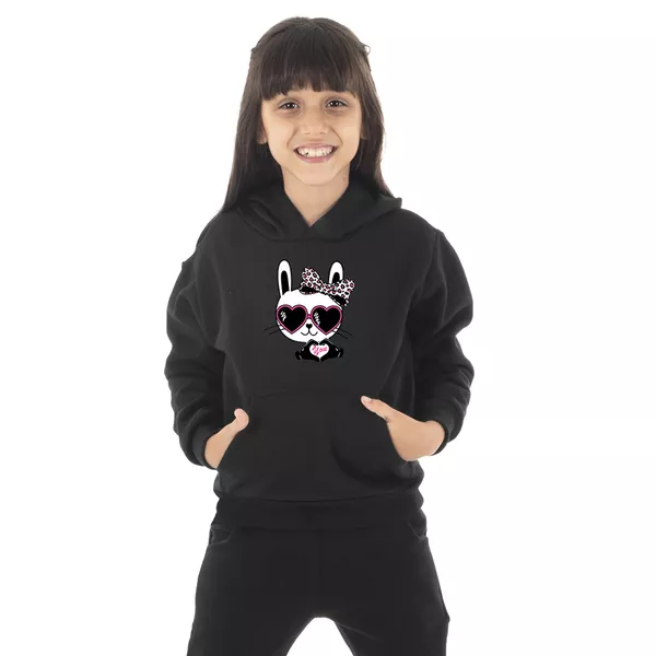 Moletom Canguru Infantil Menina Panda óc... - Benellys Loja Oficial