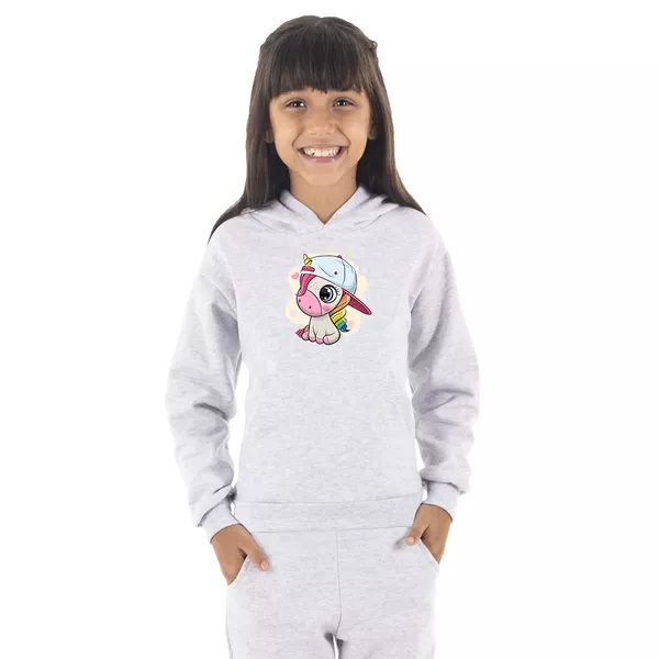 Moletom Canguru Infantil Menina Unicórni... - Benellys Loja Oficial