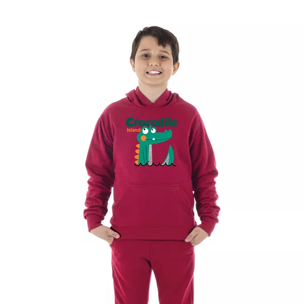 Moletom Canguru Infantil Menino Crocodil... - Benellys Loja Oficial