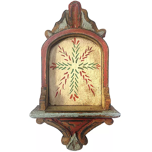 Oratório de parede estilo peanha barroca com 25cm