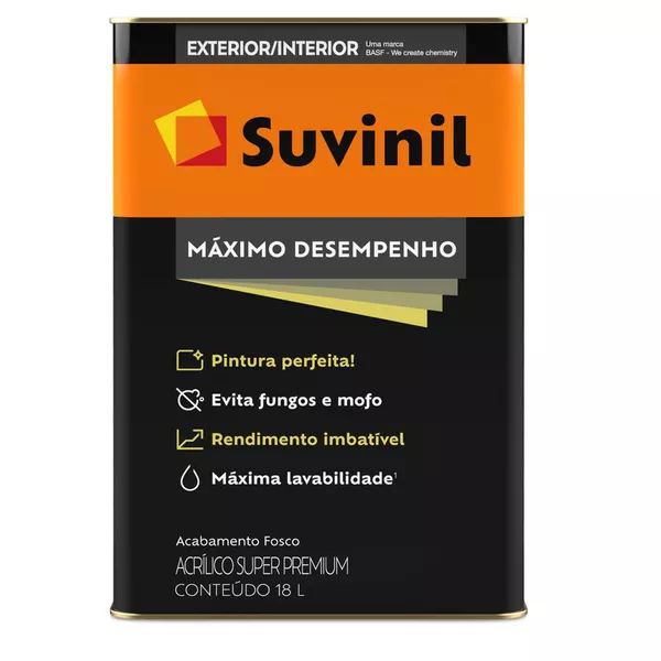 Tinta Acrilico Máximo Desempenho 18L Suvinil Branco