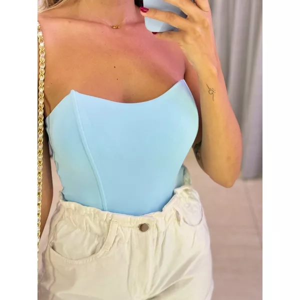 BODY CORSET POLIAMIDA AZUL CLARO