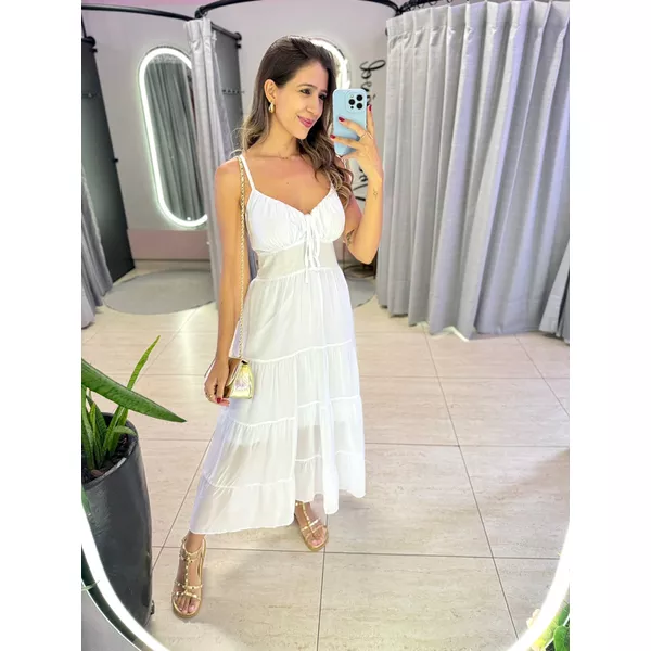 VESTIDO MIDI MIRELA OFF
