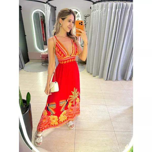 VESTIDO ANDRESSA VERMELHO