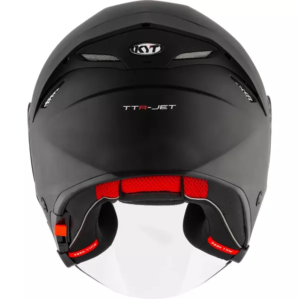 Capacete Kyt TTR-Jet Plain Ice Matt Black - Preto Fosco Moto One