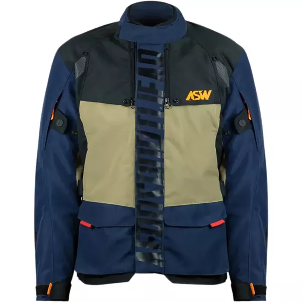 Jaqueta Asw Tsunami - Azul Preto Areia Laranja Moto One