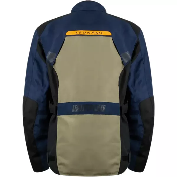 Jaqueta Asw Tsunami - Azul Preto Areia Laranja Moto One