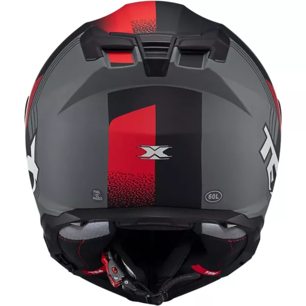 Capacete Texx Kaiman Track - Vermelho/Preto/Cinza Fosco Moto One