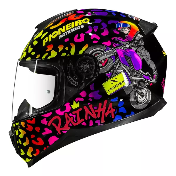 Capacete Norisk FF802 Razor Fanny Wheeling Replica Moto One