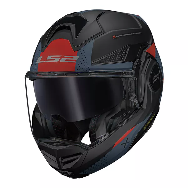 Capacete Ls2 FF901 Advant X Oblivion - Preto Fosco/Azul Moto One