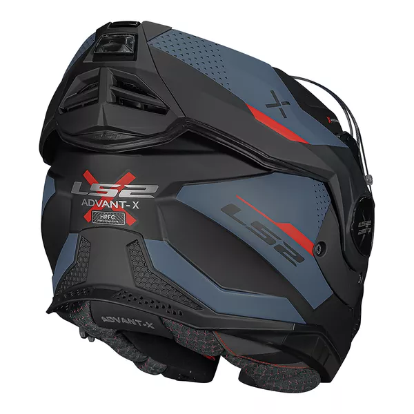 Capacete Ls2 FF901 Advant X Oblivion - Preto Fosco/Azul Moto One