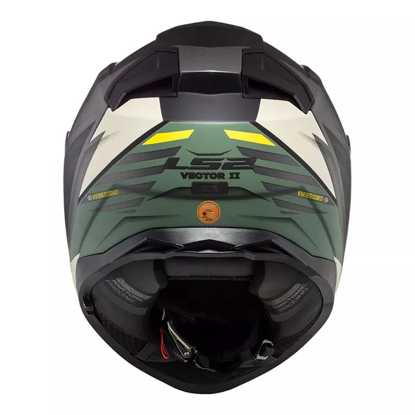 Capacete LS2 FF811 Vector 2 Absolute - Preto/ Prata/Titanium/Verde