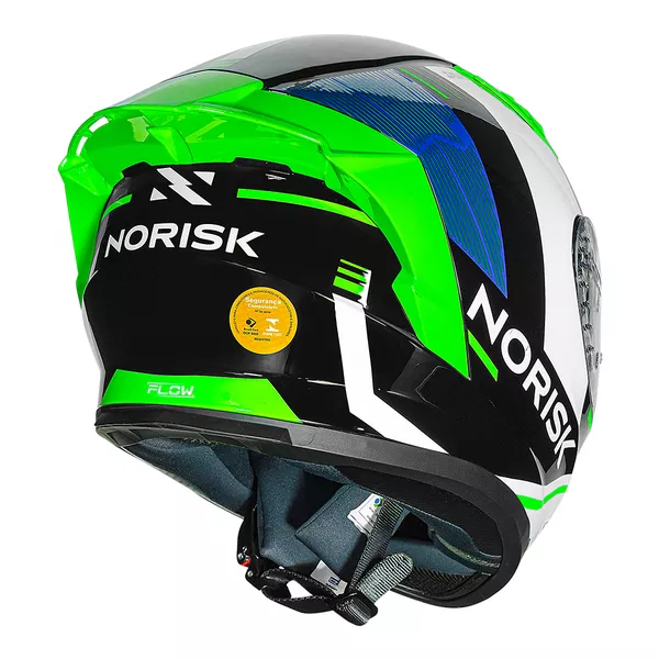 Capacete Norisk Flow Run - Preto/branco Moto One