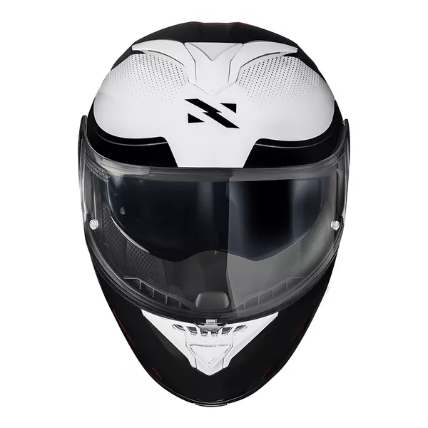 Capacete Norisk Force 2 Kore - Branco/Cinza (Viseira Solar) Moto One