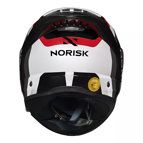 Capacete Norisk Force 2 Kore - Branco/Cinza (Viseira Solar) Moto One