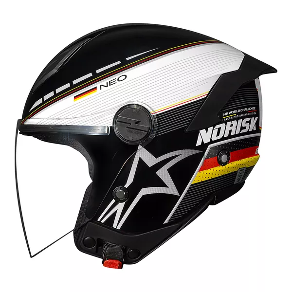 nao海外shopgallery Capacete Norisk Neo (Aberto) Grand Prix - Alemanha/Germany Moto One