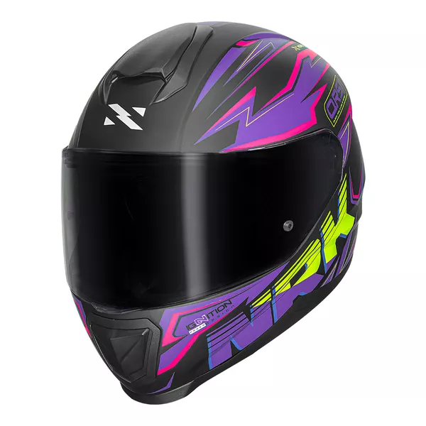 Capacete Norisk FF802 Razor Ghost - Preto Fosco/Roxo Moto One