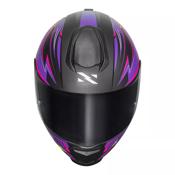 Capacete Norisk FF802 Razor Ghost - Preto Fosco/Roxo Moto One