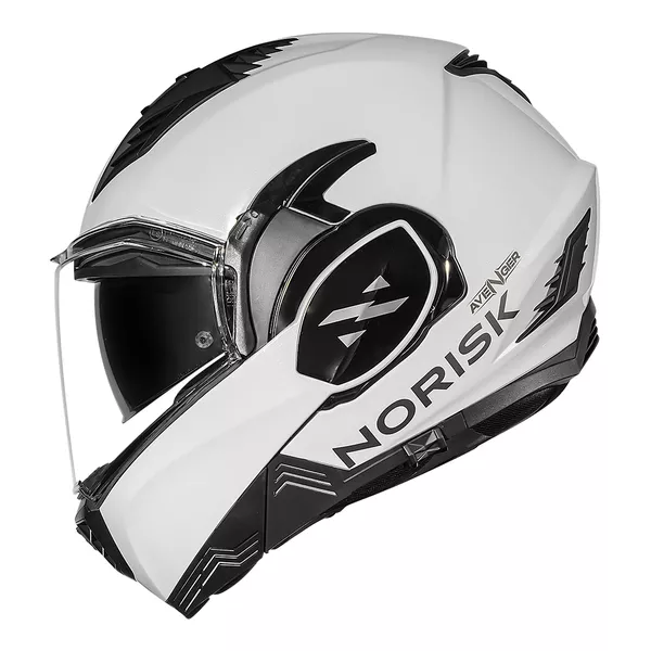 Capacete Norisk Avenger Monocolor - Branco Moto One