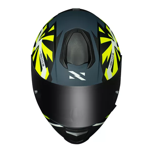 Capacete Norisk FF802 Razor Godspeed - Azul Fosco/Amarelo Moto One