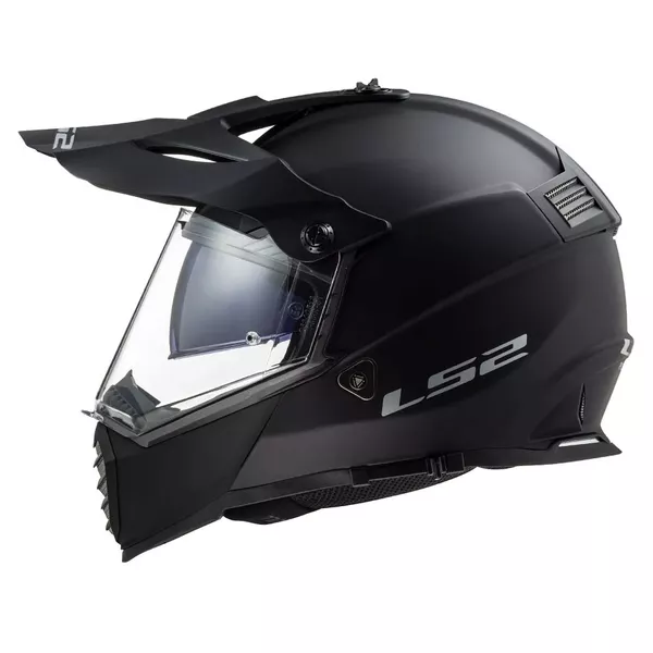 LS2 MX436 Pioneer オフロードヘルメット マットブラック Capacete Ls2 MX436 Pioneer Evo Monocolor - Preto Fosco Moto One