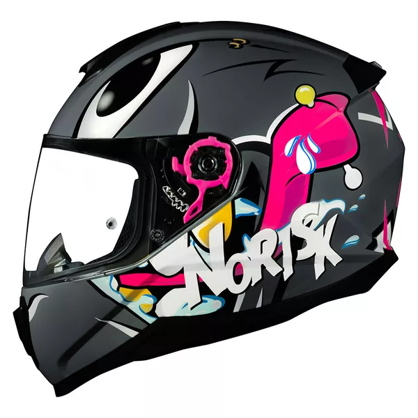 Capacete Norisk FF802 Razor Mad - Cinza Moto One
