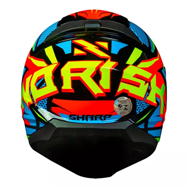 Capacete Norisk FF802 Razor Sharp - Preto/Amarelo/Laranja Moto One