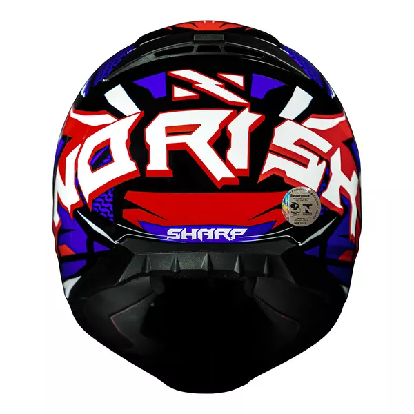 Capacete Norisk FF802 Razor Sharp - Azul/Vermelho/Branco Moto One