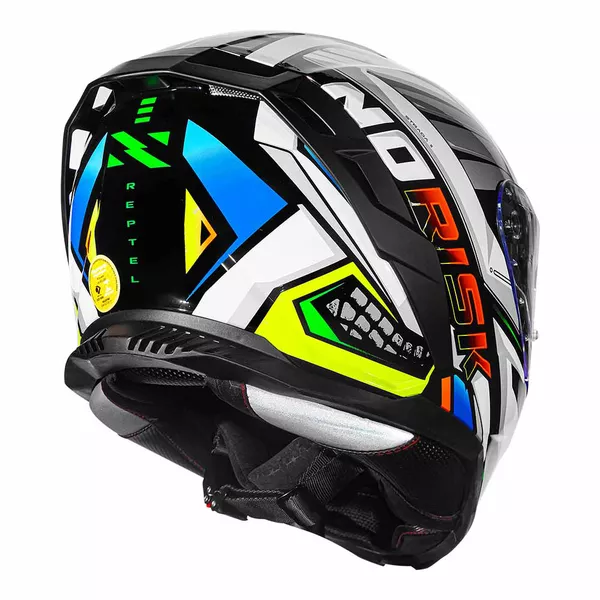 Capacete Norisk Strada II Reptel - Vermelho/Azul Moto One