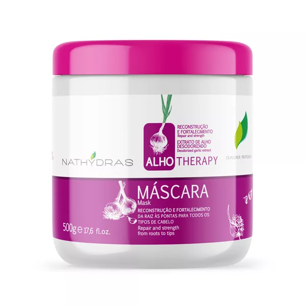 Máscara Nathydras Alho Therapy Reconstrução e Fortalecimento 500g