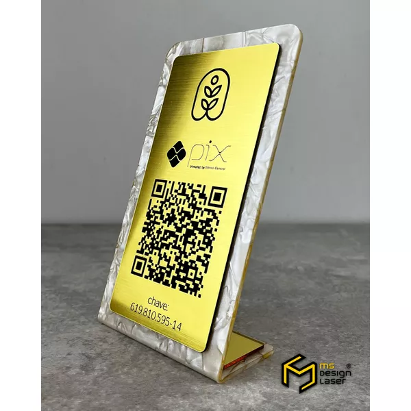 Placa QR Code Mod2 - MS Design Laser