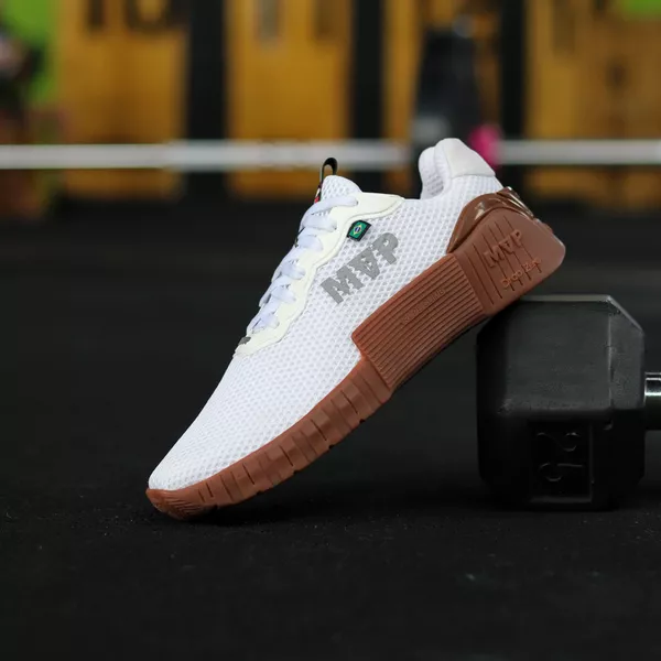 Tênis Branco Cross Trainning MVP 6X6 - White Camel | MVP Fitness