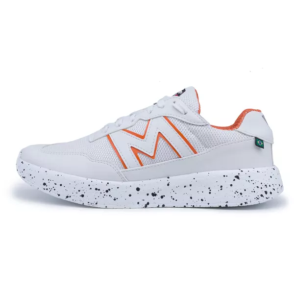 Tênis Branco para Treino Xtep Run II - White Orange | MVP Fitness