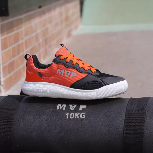Tênis confortável para treinos Rx Fly - Black Orange | MVP Fitness