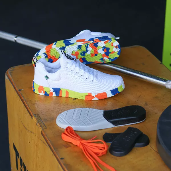 Tênis de Cross Branco Rhino Tech III - White Splah | MVP Fitness