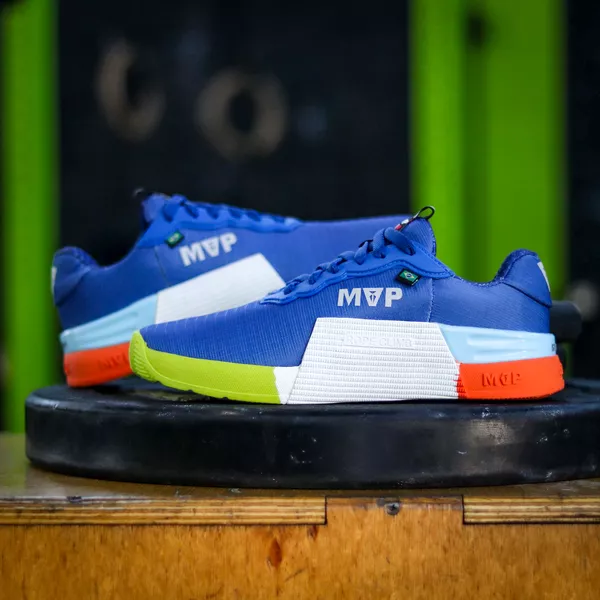 Tênis de Cross Training MVP 5x5 - Blue Orange | MVP Fitness - Loja