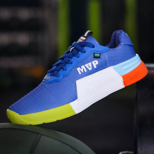 Tênis de Cross Training MVP 5x5 - Blue Orange | MVP Fitness - Loja