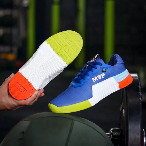 Tênis de Cross Training MVP 5x5 - Blue Orange | MVP Fitness - Loja