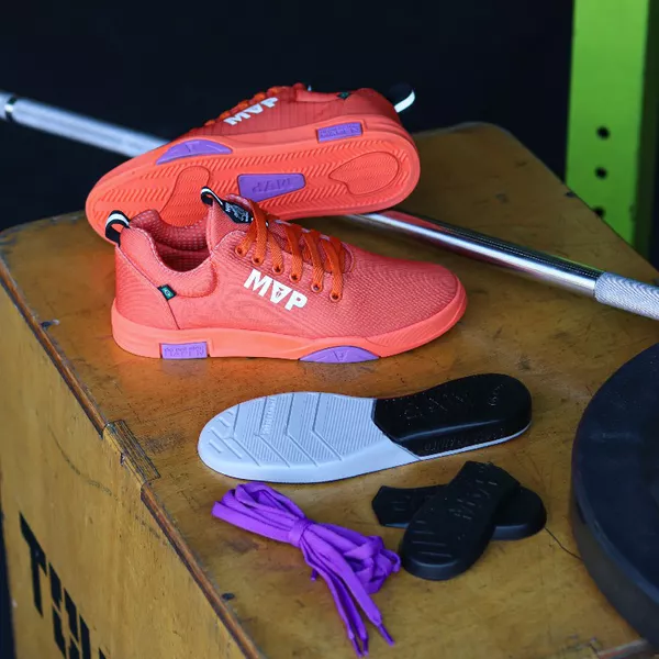 靴 rino Tênis de Cross Unissex Rino Tech III - Orange | MVP Fitness - Loja