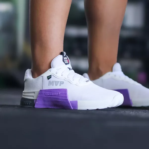 Tênis de Treino MVP 5x5 - White Purple | MVP Fitness - Loja Oficial