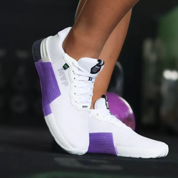 Tênis de Treino MVP 5x5 - White Purple | MVP Fitness - Loja Oficial