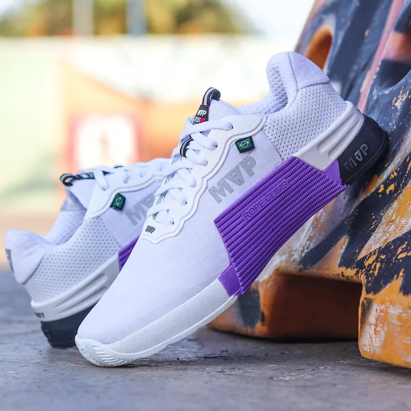 Tênis de Treino MVP 5x5 - White Purple | MVP Fitness - Loja Oficial