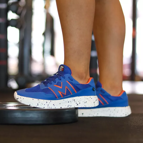 Tênis MVP para treino Xtep Run II - Blue Orange | MVP Fitness
