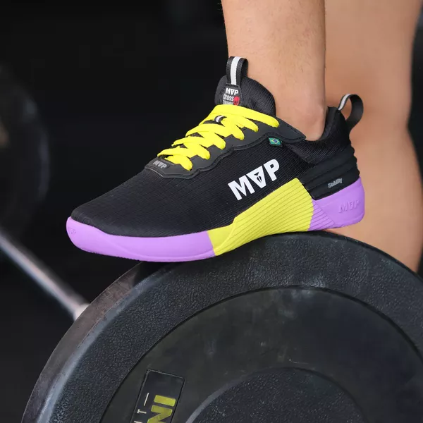 Tênis Para Cross MVP 4x4 - Black Yellow Purple | MVP Fitness