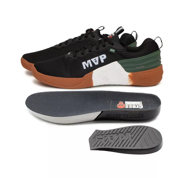 Tênis para Cross Unissex - Military Black White 50113 | MVP