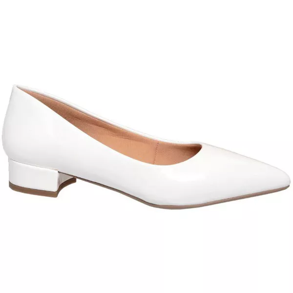 Scarpin Branco verniz 