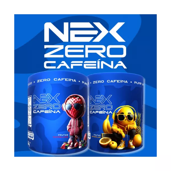 Pré-Treino Nexzero 300g Nexlife | Zero cafeína | Nex Life
